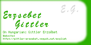 erzsebet gittler business card